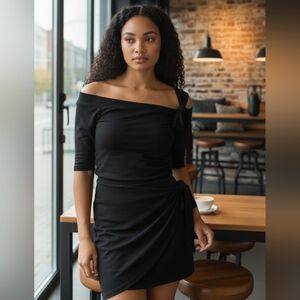 ✨️Black Adjustable Midi Wrap Skirt